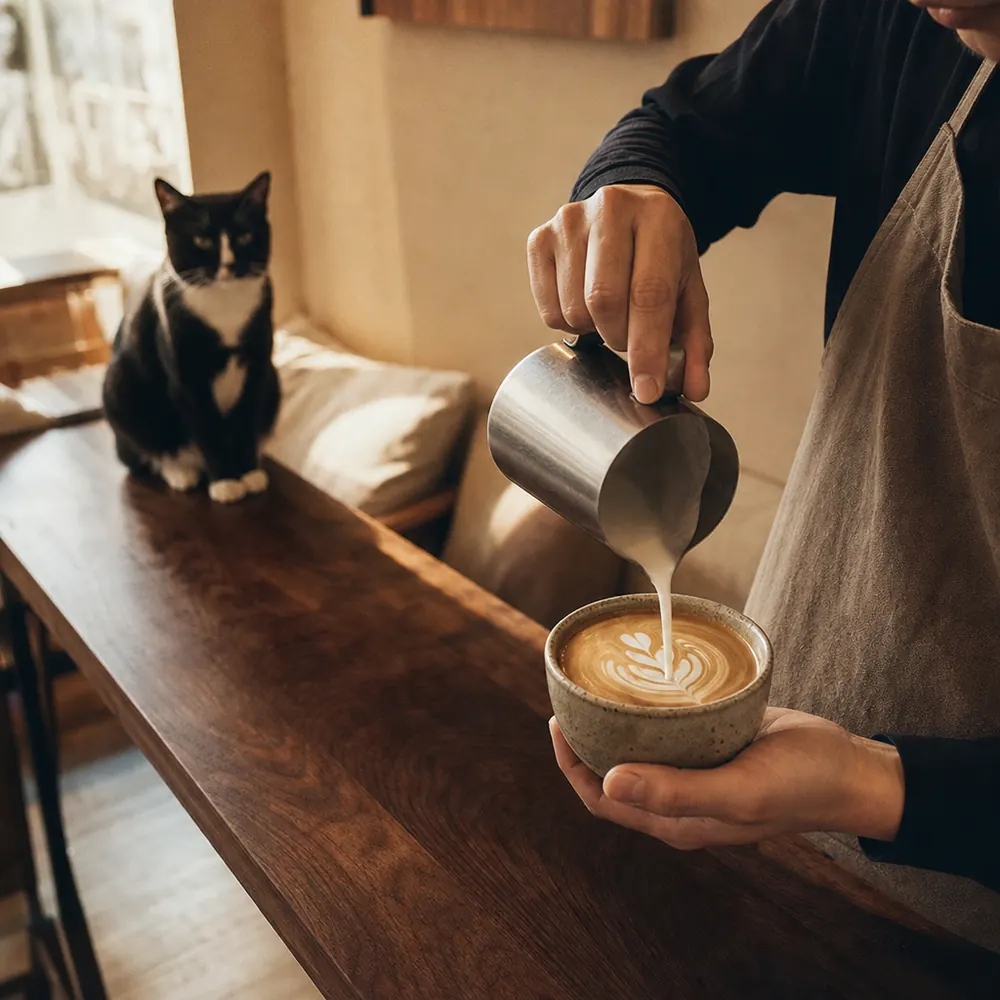 Coffee at the bar