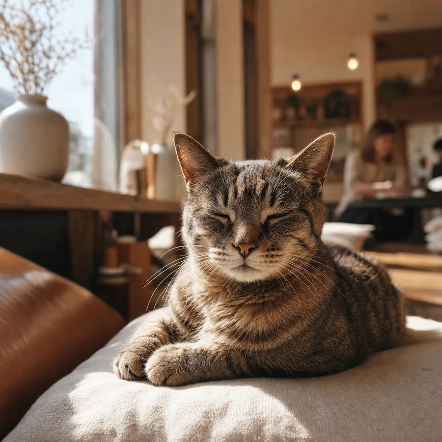 Toffee, 7 yrs · Brown tabby