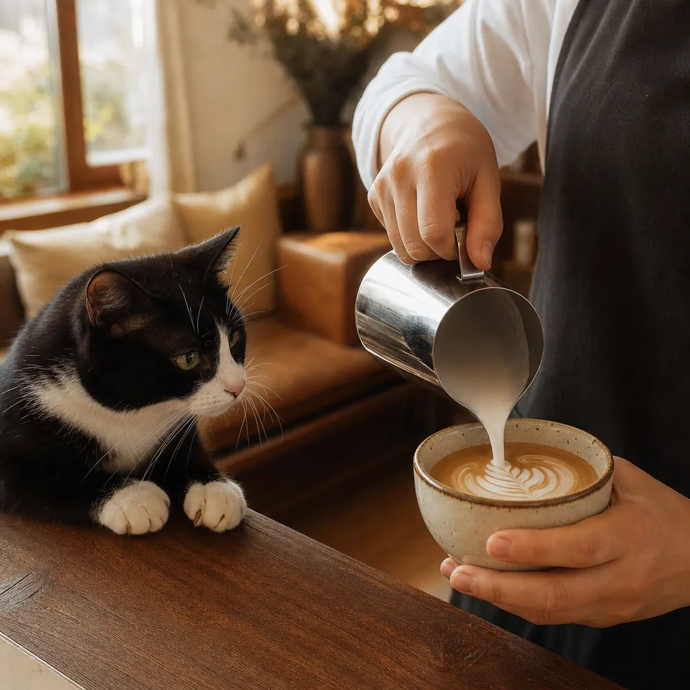 Latte art, Biscuit supervising